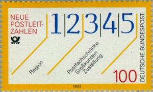 Stamp, New postcodes, Germany, Federal Republic,  , Special Occasions, Postal Services
