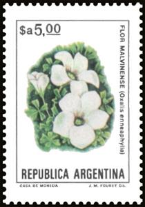 Stamp, Mburucuyá (Passiflora coerulea), Argentina,  , Flowers, Plants (Flora)