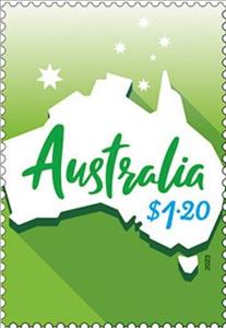 Stamp, Map of Australia, Australia,  , Maps