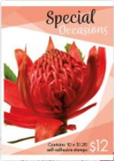 Booklet, Red Waratah, Australia,  , Flowers, Plants (Flora)