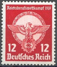 Stamp, Winner badge, Austria,  , Birds, Birds of Prey, Coats of Arms, Eagles, Symbols