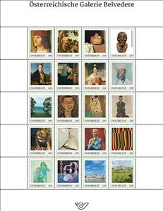 Mini Sheet, Art of the Belvedere Gallery, Vienna, Austria,  , Art