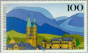 Stamp, Harz (Views from Germany), Germany, Federal Republic,  , Landscapes, Buildings, Churches - Cathedrals - Basilicas - Chapels