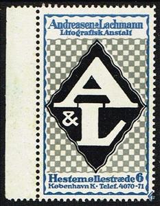 Stamp, Andreasen And Lachmann Litografisk Anstalt, Denmark,  , Organizations, Printing presses