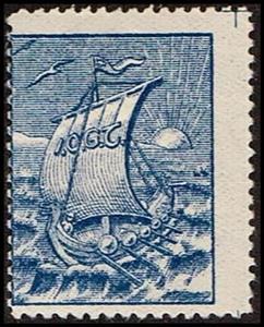 Stamp, I O G T On Viking Ship International Order Of Good Templars, Denmark,  , Charity, Christian, Sailing Ships, Ships