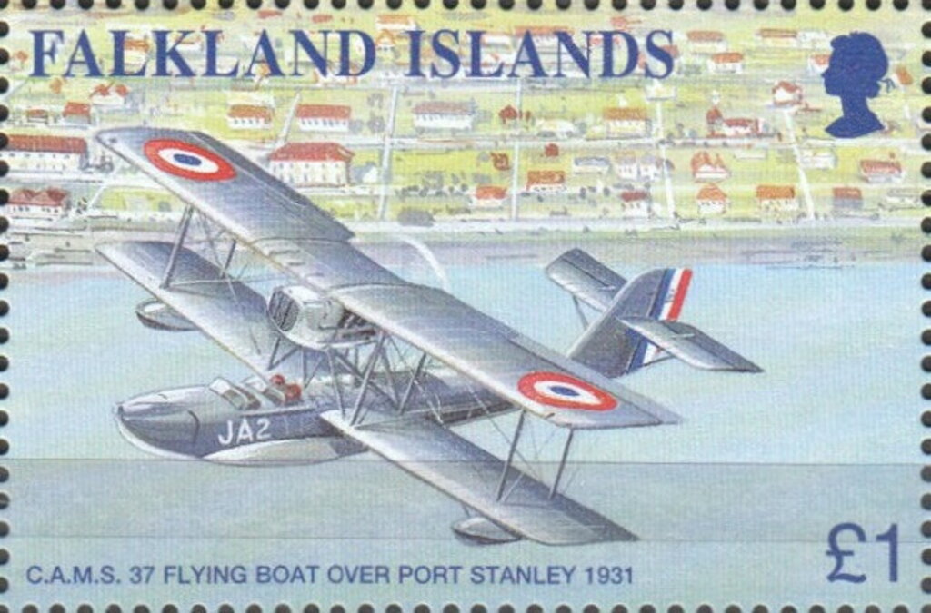 C.A.M.S. 37 Flying Boat over Port Stanley 1931