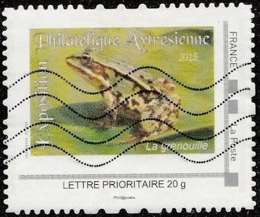 Frog Aytresienne Stamp Club Exposition Grenoulllie