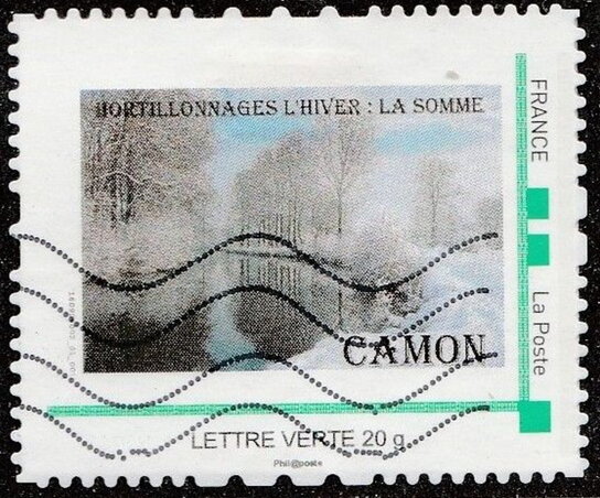 Garden in winter, La Somme Camon
