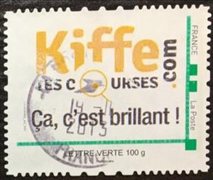 Stamp, Kiffe.com Les courses, France,  , Internet