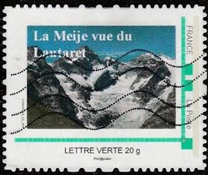 Stamp, La Meije vue de Lautaret, France,  , Mountains