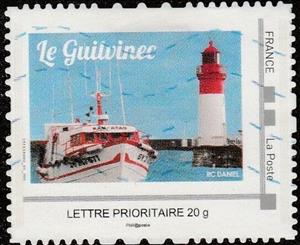 Stamp, Le Guilvinec, France,  , Lighthouses, Ships