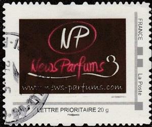 Stamp, NP Newsparfums, France,  , Logos, Perfumes, Shops