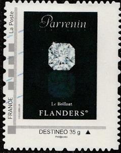 Stamp, Parrenin le Brilliant Flanders, France,  , Gemstones, Jewelery
