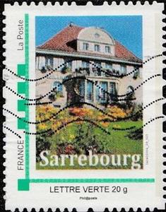 Stamp, Sarrebourg Mairie, France,  , Buildings, Government Buildings