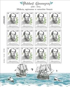 Full Pane, Philibert Commerson, Naturalist, French Southern and Antarctic Lands (TAAF),  , Biologists, Explorers