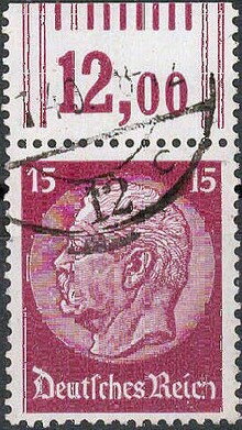 Paul von Hindenburg (1847-1934), 2nd President