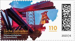 Stamp, Zollverein Coal Mine Industrial Complex, Essen, Germany, Federal Republic,  , Mining, Tourism, UNESCO World Heritage Sites