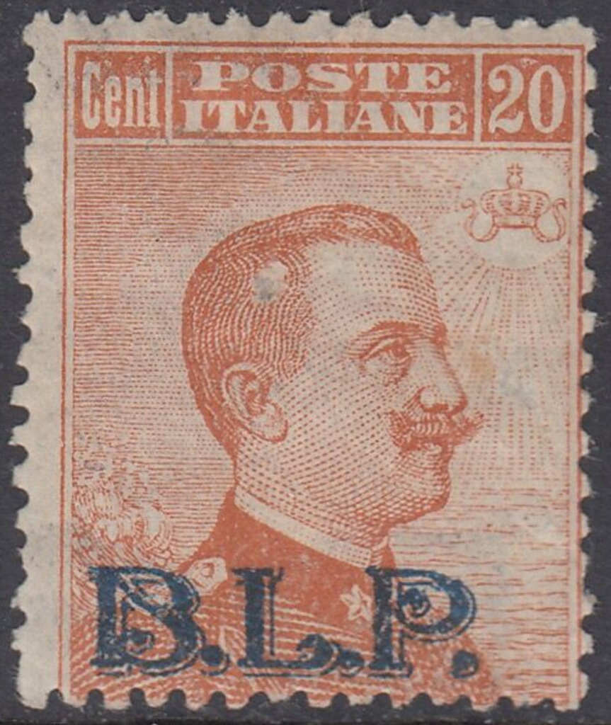 Vittorio Emanuele III overprinted B.L.P.