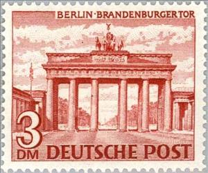 Stamp, Berlin Gate, Berlin,  , Gates, Buildings