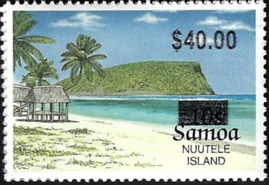 Nuutele Island Surcharged