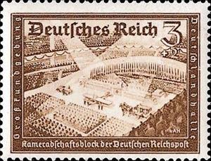 Stamp, Postal Employees' Rally, Austria,  , Buildings