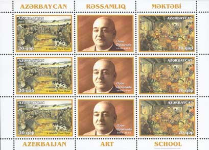 Full Pane, Commemoration of Azim Azimzade (1880-1943), Artist, Azerbaijan,  , Art, Artists, Commemoration, Painters, Paintings