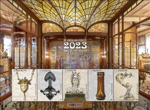 Mini Sheet, Art Nouveau in Brussels, Belgium,  , Art, Glass and Earthenware, Jewelery, Metalworking, Sculptures