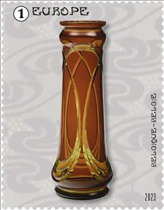 Stamp, Art Nouveau in Brussels, Belgium,  , Art, Glass and Earthenware