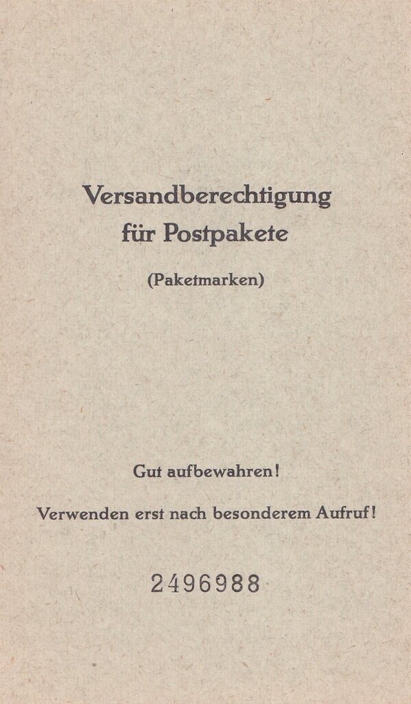 Booklet-Paket und Zulassungsmarken