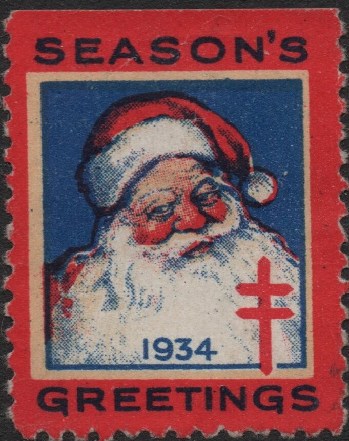 Santa with Season's Greetings