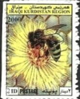 Stamp, Butterflies bees, Cinderellas,  , Insects
