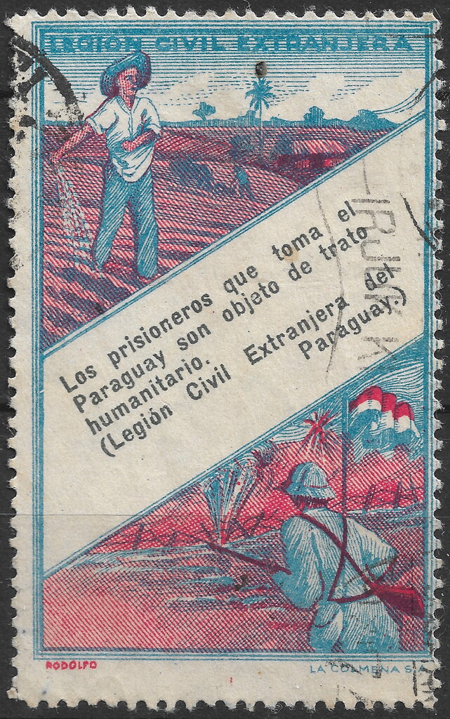 Farmer & Soldier. Spanish text.