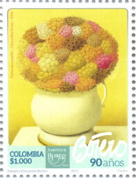 Stamp, UPAEP 2022 : Art of Fernando Botero, Colombia,  , Art, U.P.A.E.P.