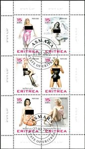 Mini Sheet, Pin Up, Eritrea,  , Eroticism, Nudes