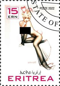 Stamp, Pin Up, Eritrea,  , Eroticism, Nudes