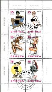 Mini Sheet, Pin Up, Eritrea,  , Eroticism, Nudes