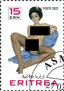 Stamp, Pin Up, Eritrea,  , Eroticism, Nudes