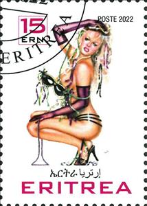Stamp, Pin Up, Eritrea,  , Eroticism, Nudes