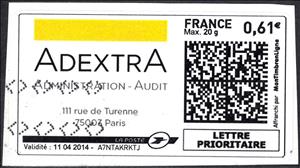Stamp, Adextra, France,  , Accountants
