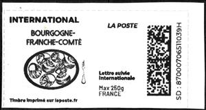 Stamp, Bourgogne - Franche Comte, France,  , Gastronomy, Molluscs