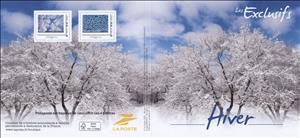 Souvenir Sheet, Exclusive Winter Trees, France,  , Animals (Fauna), Goats, Trees, Winter