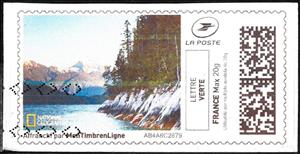 Stamp, Lake and Mountain View 10, France,  , Lakes, Landscapes, Mountains
