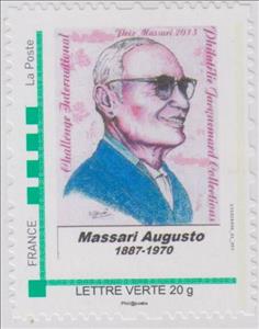 Stamp, Massari Augusto 1887-1970, France,  , Composers, Famous People, Men