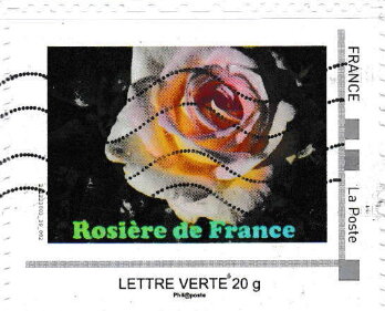 Stamp, Rosiere de France, France,  , Roses