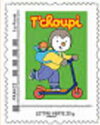 T'Choupi on a scooter
