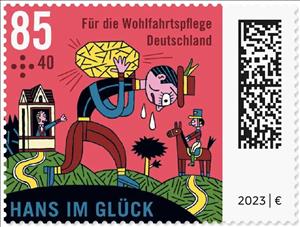 Stamp, Hans Leaving Home, Germany, Federal Republic,  , Fairy Tales