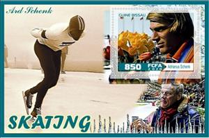Souvenir Sheet, Sport Skating Ard Schenk, Guinea-Bissau,  