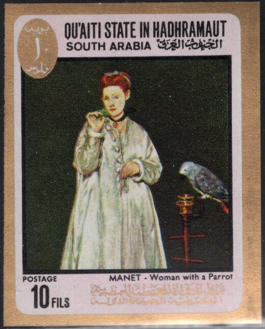 Women with a Parrot
