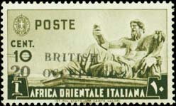 Italy Colonie East Africa Stamp Overprinted