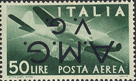 Stamp, Allied Occupation of Venetia Giulia, Italy - Allied Occupation of Venezia-Giulia,  , Aircraft, Aviation, Hands
